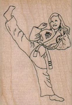 Judo Girl 1 3/4 x 2 1/2-0
