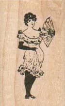 Woman With Fan 1 x 1 3/4-0