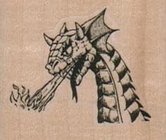 Dragon Breathing Fire 1 3/4 x 1 1/2-0