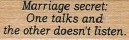 Marriage Secret: One Talks 3/4 x 1 3/4-0