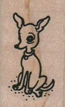 Small Chihuahua Sitting 1 x 1 1/2-0