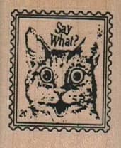 Say What? Cat Post 1 1/4 x 1 1/2-0