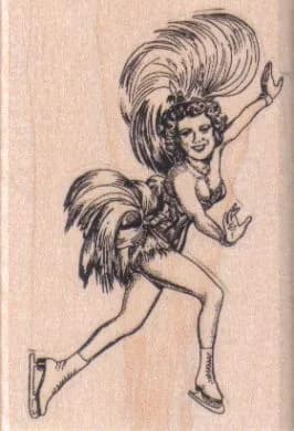 Figure Skater Plume 2 x 2 3/4-0