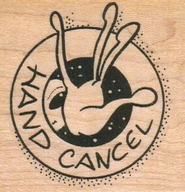 Hand Cancel 2 1/4 x 2-0
