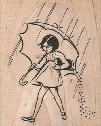 Umbrella Girl 2 1/2 x 3-0
