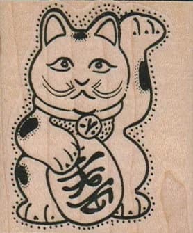 Good Luck Kitty 2 x 2 1/4-0