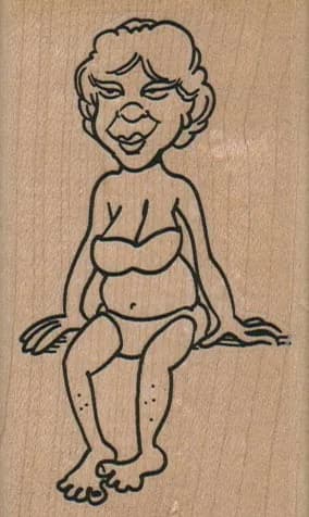 Bikini Gal Sitting 2 x 3 1/4-0