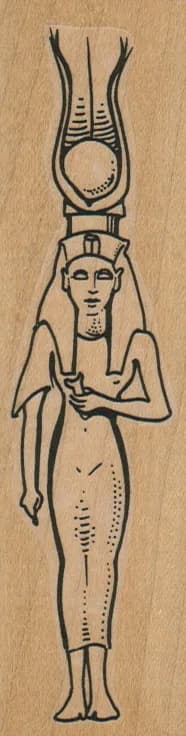 Egyptian Statue Woman 1 1/2 x 5-0