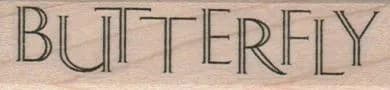 Butterfly/Word 1 x 3 1/2-0