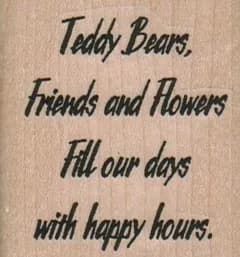 Teddy Bears Friends 1 3/4 x 1 3/4-0