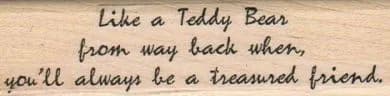Like A Teddy Bear 1 x 3 3/4-0