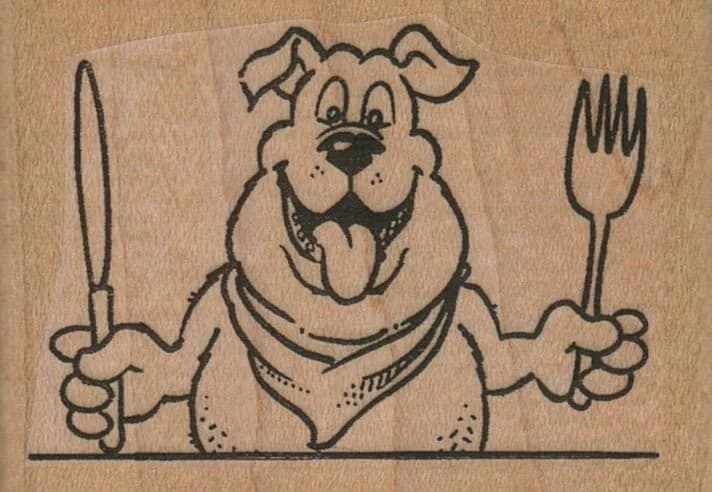 Hungry Dog/Knife & Fork 2 1/2 x 1 3/4-0