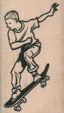 SkateBoarder 1 1/2 x 2 1/2-0