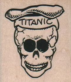 Titanic Skull 1 3/4 x 2-0