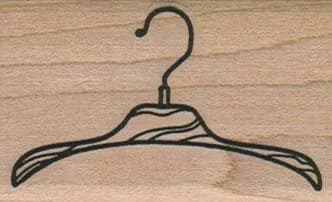 Wooden Coat Hanger 1 1/2 x 2 1/4-0