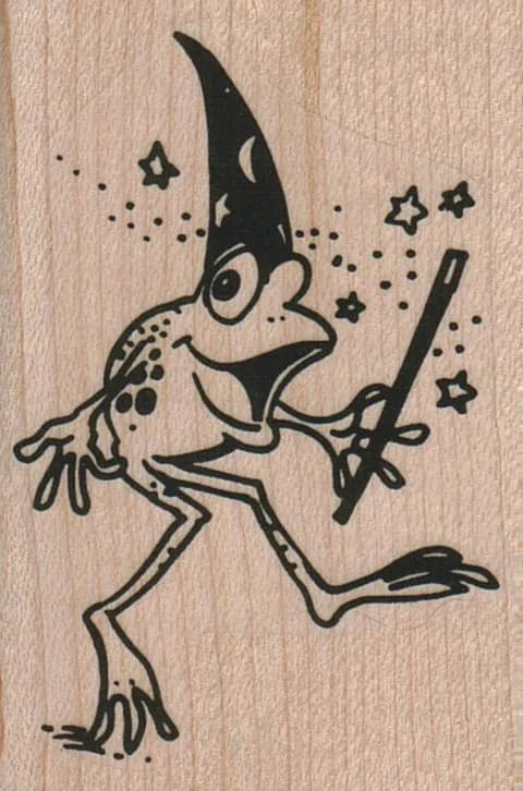 Frog Wizard 1 3/4 x 2 1/2-0