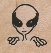 Alien Peering 1 1/2 x 1 1/2-0