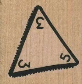 Billiard Triangle 1 1/2 x 1 1/2-0