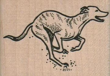 Greyhound Running 2 1/2 x 1 3/4-0