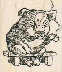 Pig Smoking Pipe 1 1/2 x 1 3/4-0