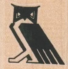 Owl Side View 1 1/4 x 1 1/4-0