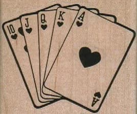 Royal Flush (Hearts) 2 3/4 x 2 1/4-0