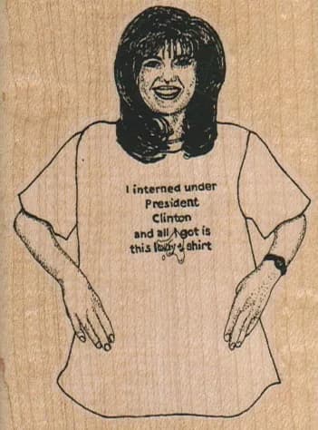 I Interned Under President Clinton 2 1/2 X 3 1/4-0