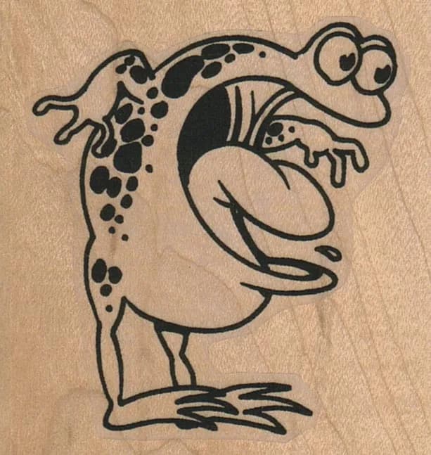 Astonished Frog 2 1/4 x 2 1/4-0