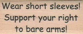Wear Short Sleeves 1 x 2-0