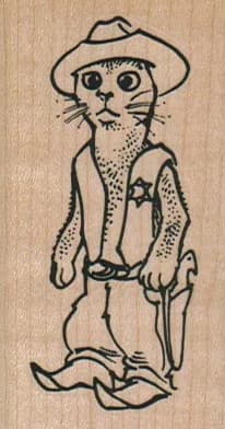 Cat Sheriff 1 1/2 x 2 3/4-0