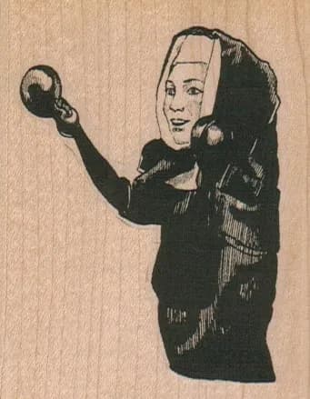 Boxing Nun 2 1/2 x 3-0