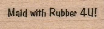 Maid With Rubber 4U 3/4 x 1 3/4-0