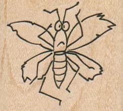 Unhappy Mosquito 1 3/4 x 1 3/4-0