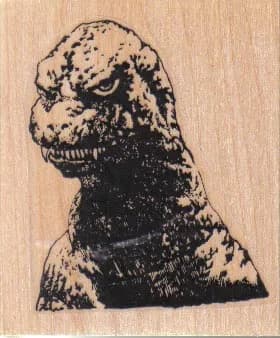 Angry Godzilla 2 x 2 1/4-0