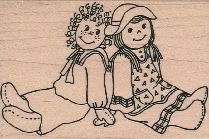 Raggedy Anne & Andy 3 1/4 x 4 1/2-0