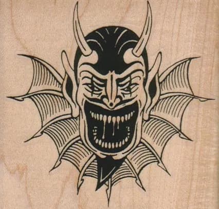 Devilish Face 3 x 2 3/4-0