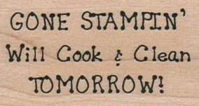 Gone Stampin' Will Cook 1 1/4 x 2-0