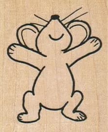 Joyful Mouse 1 3/4 x 2-0
