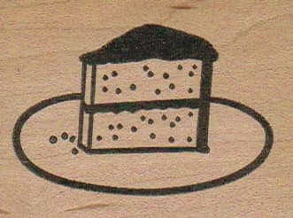 Cake on Plate 2 1/4 x 1 3/4-0