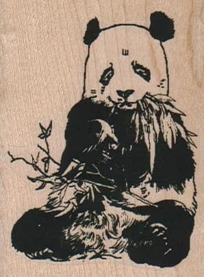 Panda Eating 2 1/4 x 2 3/4-0
