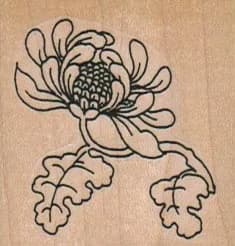 Flower Trailing Leaves 1 3/4 x 1 3/4-0
