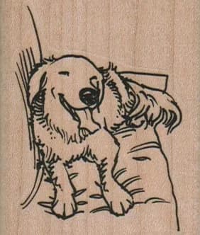 Dog Relaxing 2 x 2 1/4-0