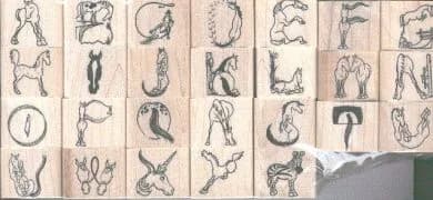 Horse Alphabet (Unmounted)-0