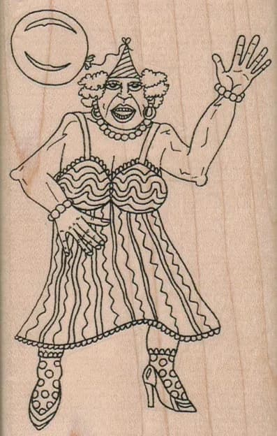 Party Lady 2 3/4 x 4 1/4-0