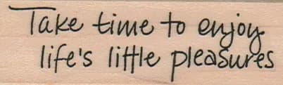 Take Time To Enjoy 1 x 2 3/4-0