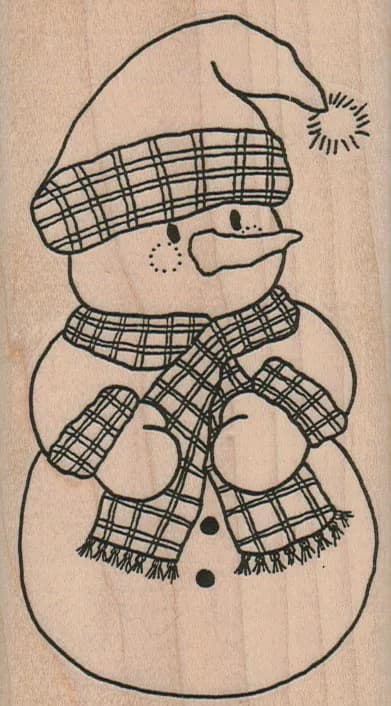 Snowman In Clothes 2 3/4 x 4 3/4-0