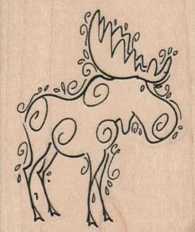 Psychedelic Moose 2 x 2 1/4-0