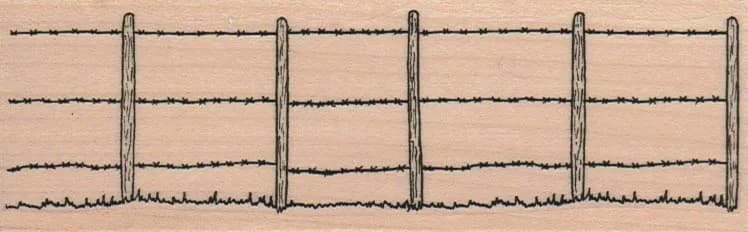 Barb Wire Fence 1 3/4 x 5-0