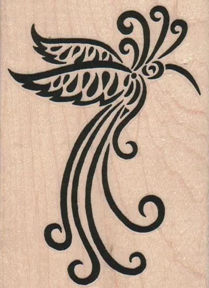 Tribal Bird Solid 3 x 4-0