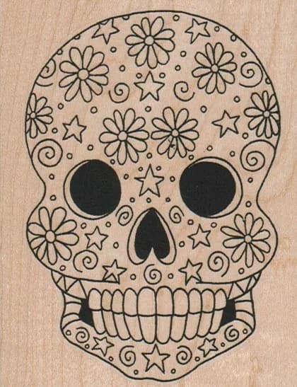 Sugar Skull 3 x 3 3/4-0